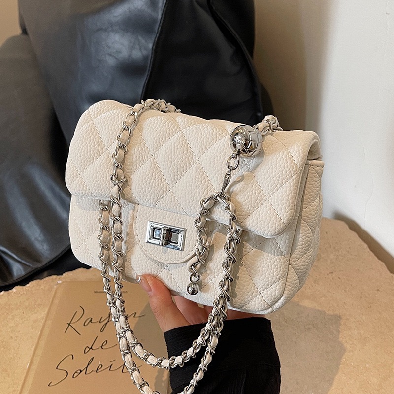 Shoulder Bags blue Fashion Trend Crossbody Single Bag On The Small Korean Version Of Foreign-style Chain Square