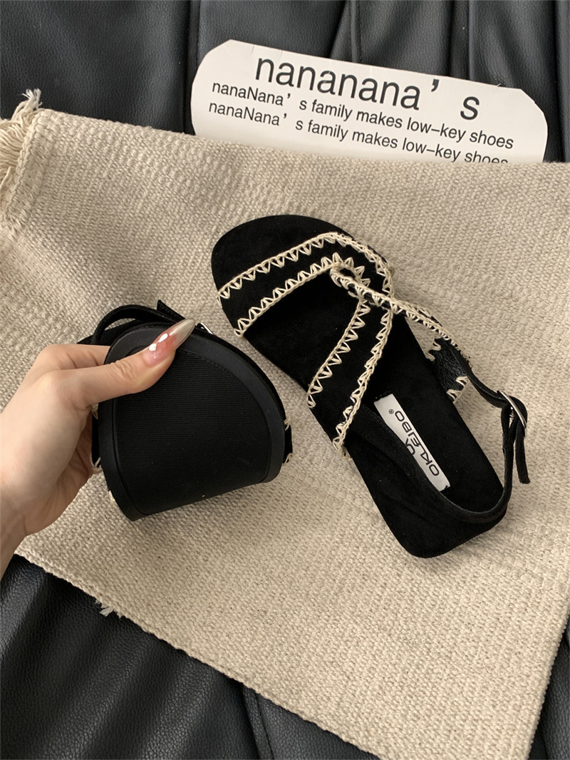 Casual Shoes 2026 Summer Barefoot Leather Flat Sandals For Women Men Shoe With MInimalist Soft Sole Light Weight Sandalias De Mujer