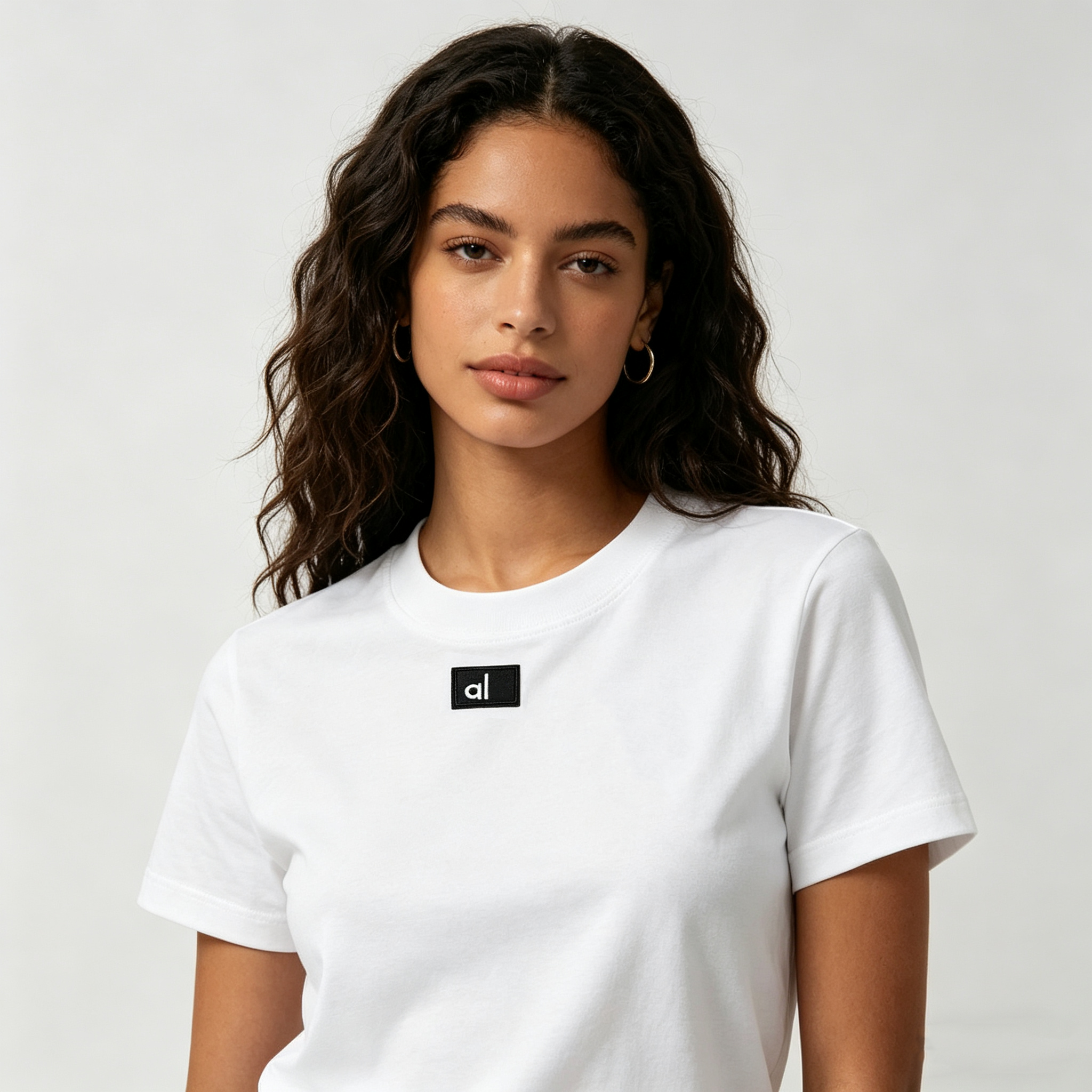 Summer New Women's Clothing 100% Pure Cotton Short-Sleeve Ladies T-Shirts Round Neck American Style Regular Shoulder Line Basic Designer Tops Women's Tops & Tees