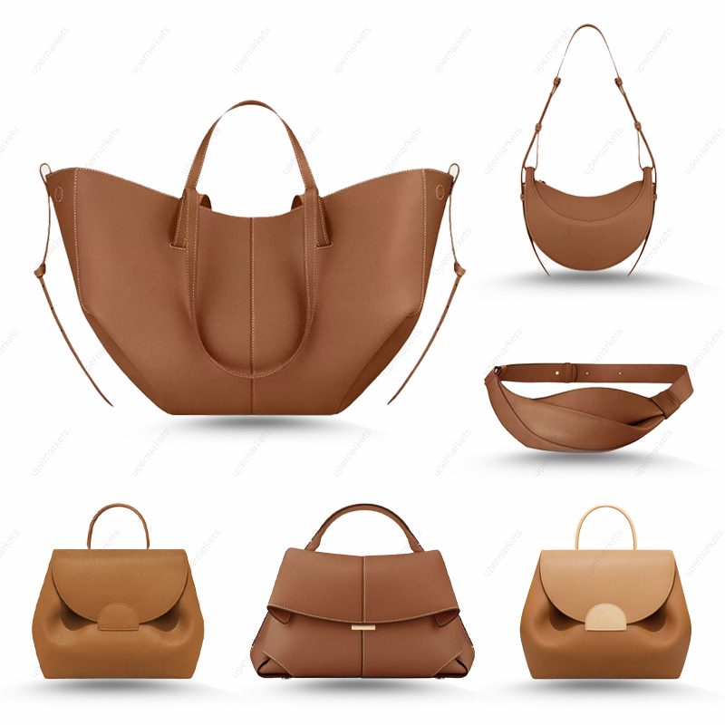 Designer Tote Bag Half Moon Bag Luxury Shoulder Bag Black Underarm Bag Fashion Letter Women New Trends Cross Body Bag Mini Purse Textured Leather Beach Hobo Bucket Bag