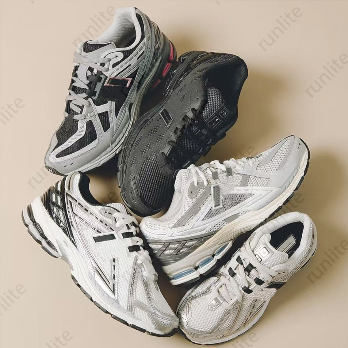 Designer Shoes Men Women Retro Mesh Sneakers Comfortable Shock Absorption Non Slip 1960 Running Shoes Breathable Upper Daily Outdoor Walking Training Casual Wear