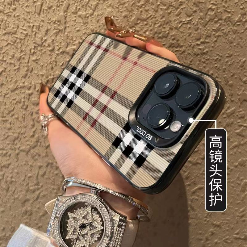 Suitable for iPhone 15 Pro Max Apple Phone Case 14/13/12/11 Simple 16 Grid Pattern 8/XS/XR 17