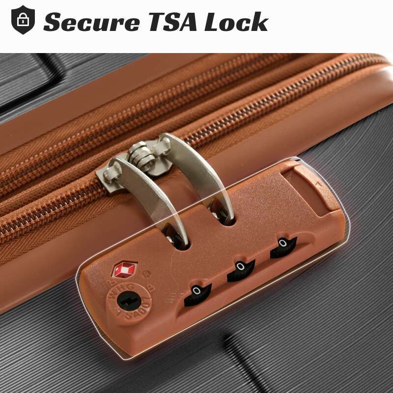 Hardshell ABS Luggage Sets 2 Piece Suitcase Set Expandable with TSA Lock Spinner Wheels for Men Women b076