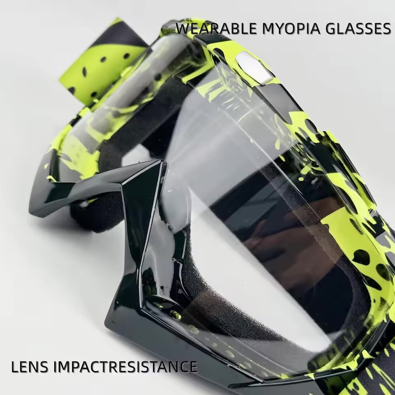Motorcycle Goggles For Men Motocross Sunglasses Safety Protective MX Night Vision Helmet Goggles vintage Driving Glasses, CB Fashion