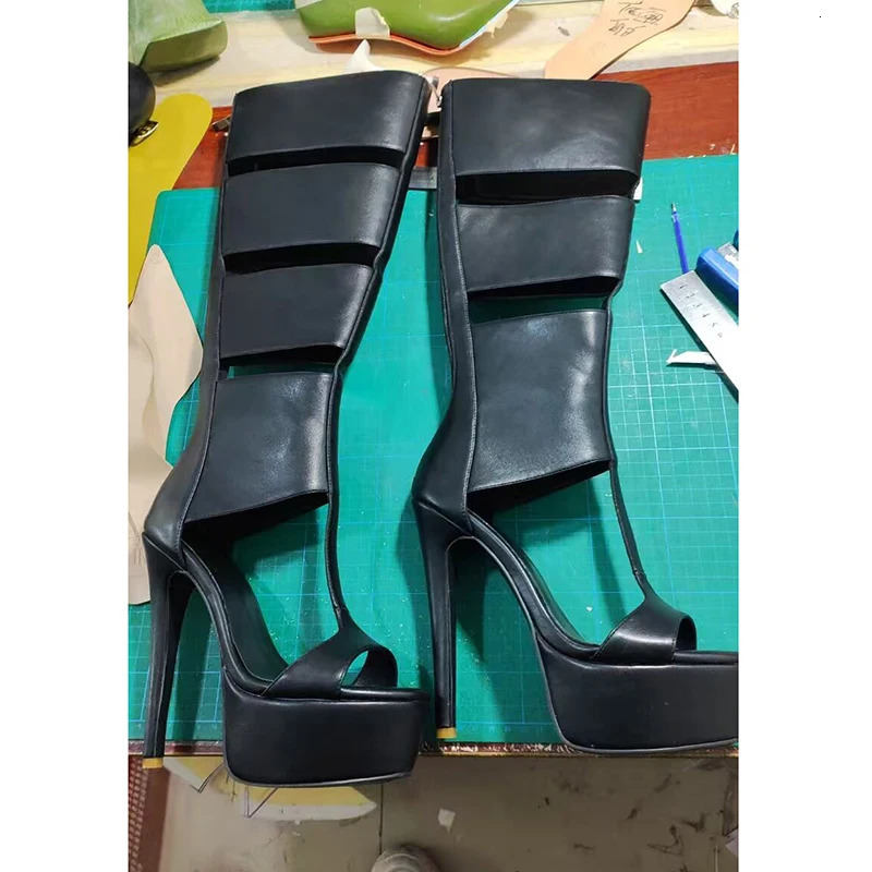 Summer sexy high heel platform women sandal belt peep toe night party sandal 260420