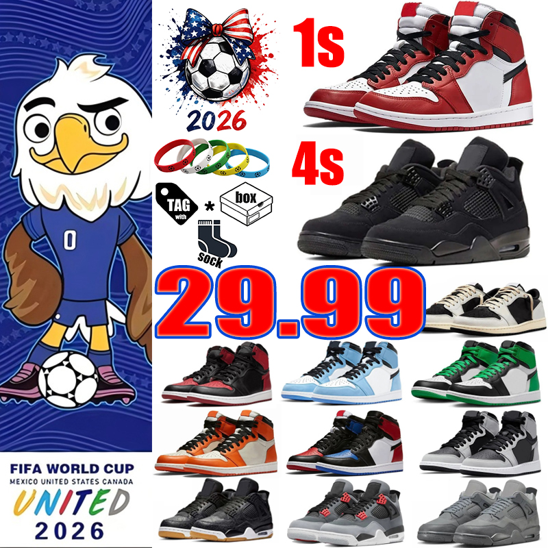 Designer 1s 4s basketball shoes men Black Infrared 1 4 Salesman women sneakers Cool Grey Reverse Oreo mens womens designer outdoor sports trainers size 36-47