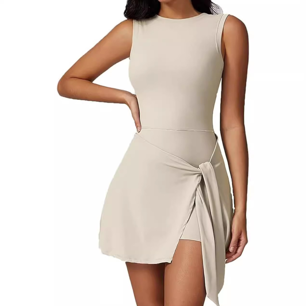Cloud Hide SEXY Tennis Skirts Sports Dress Golf Gym Yoga Dresses Women Girl Running Workout Long Skirt Fitness One Piece Dress