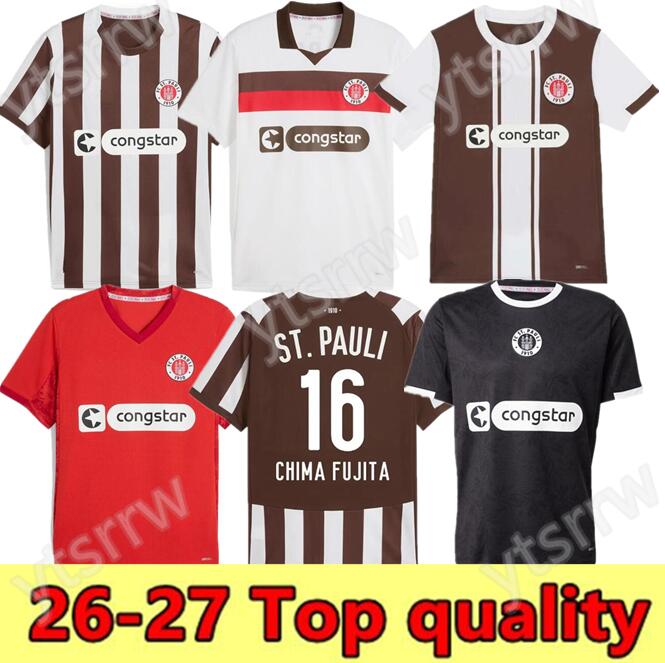 26/27 ST. Pauli soccer jerseys BECKER IRVINE KYEREH HARTEL SMITH PAQARADA MEDIC 2025 2026 2027 home away Third Fourth football shirt top Uniforms