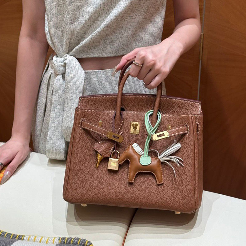Togo Large Totebag Litchi Pattern Handbag Classic Luxury Single Shoulder Women Genuine Leather Fashion Gold And Silver Lock Clasp Underarm Bag