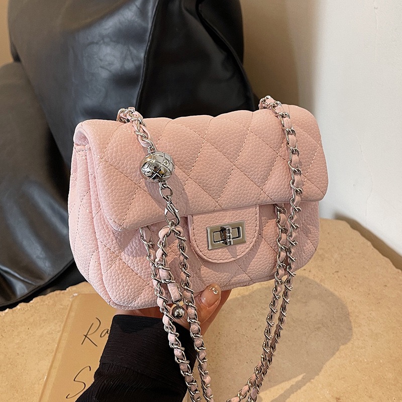Shoulder Bags blue Fashion Trend Crossbody Single Bag On The Small Korean Version Of Foreign-style Chain Square
