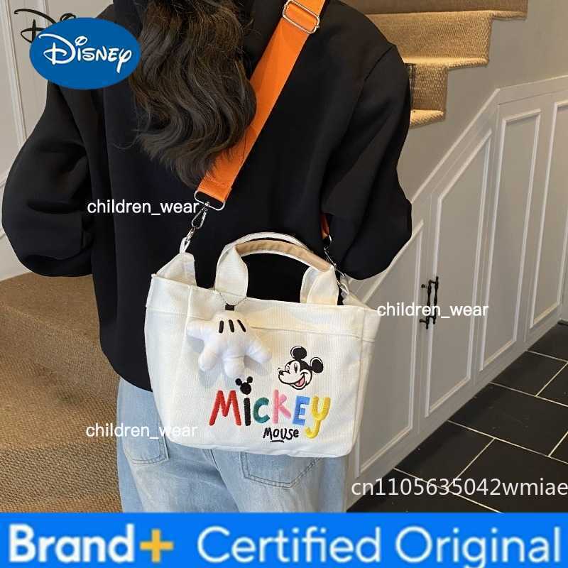 Disney Mickey New Womens Handbag Fashion High Quality Embroidered Womens Crossbody Bag Cartoon Versatile Womens Shopping Bag H260421