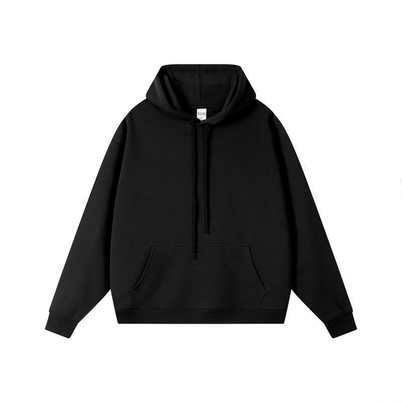 Mens Hoodies Designer Hoodies Cotton Blend Heavyweight Solid Color Zipper Pullover Loose Trendy Sweatshirt For Men Women Big Size S-4XL