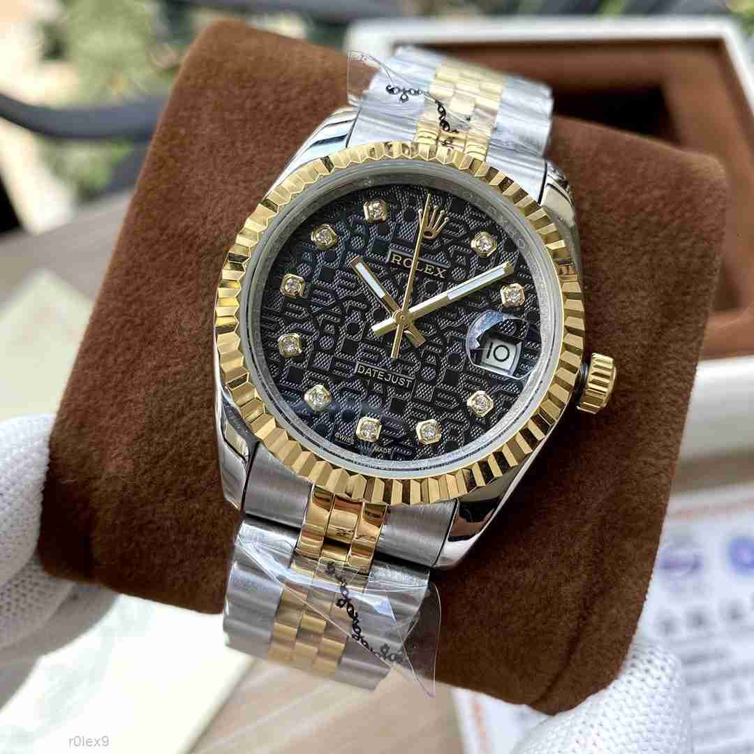 Designer rolexxx Rolex Land-dweller Diamond Watch Men Oyster 41mm Automatic Mechanical Watch Business Wrist Watch Designer Watch Gold 127334 Wristwa36