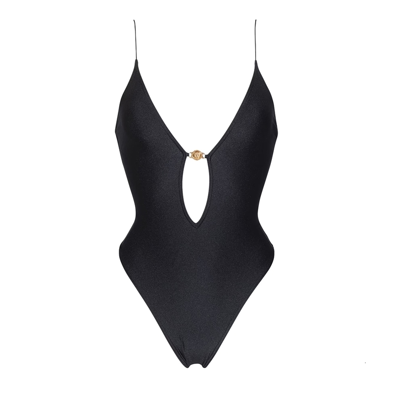 Push Up Sexy Women One Piece Swimsuit Female Swimwear Brazilian Monokini Swimming Suit Beachwear String Black Bathing Suit 260421