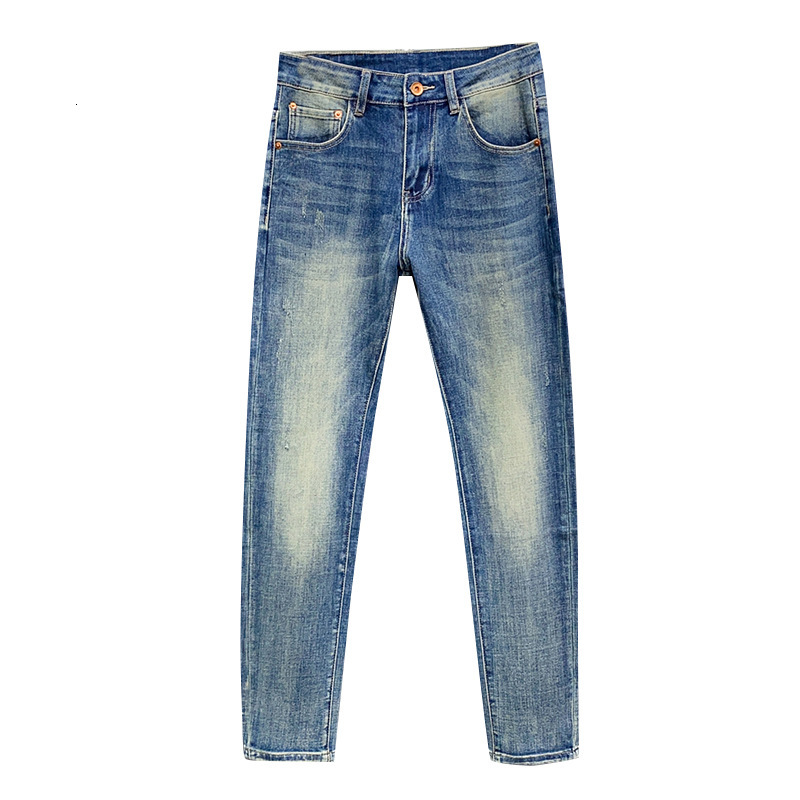 Luxury Mens Highend Jeans Minimalist Retro Designer Loose Straight Leg Business Denim Pants Spring And Summer Casual Versatile Light Blue Ou Z260903 - view 6
