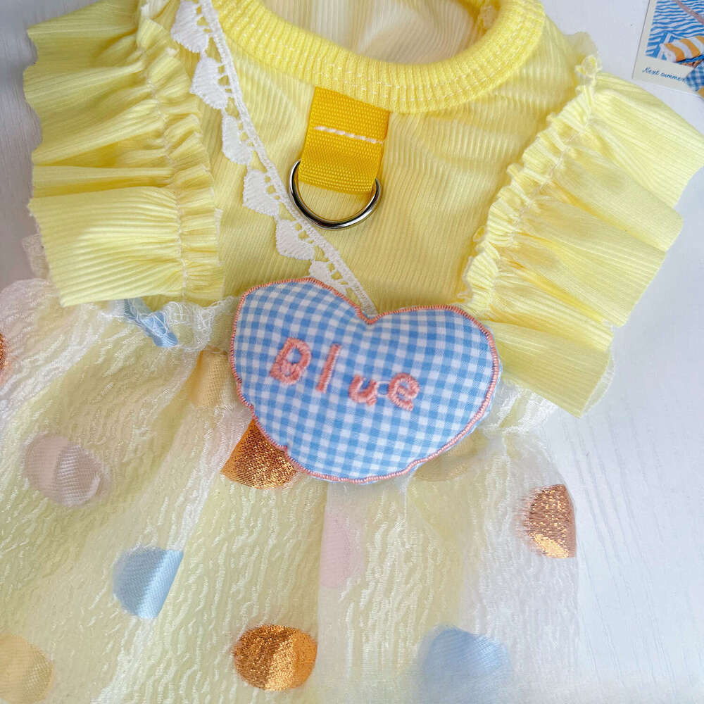 Famous brand Summer Thin Ice Silk Bubble Skirt Pet Clothing Breathable Cat Sun Protection Bichon Dog Clothes Wholesale pupakaIK