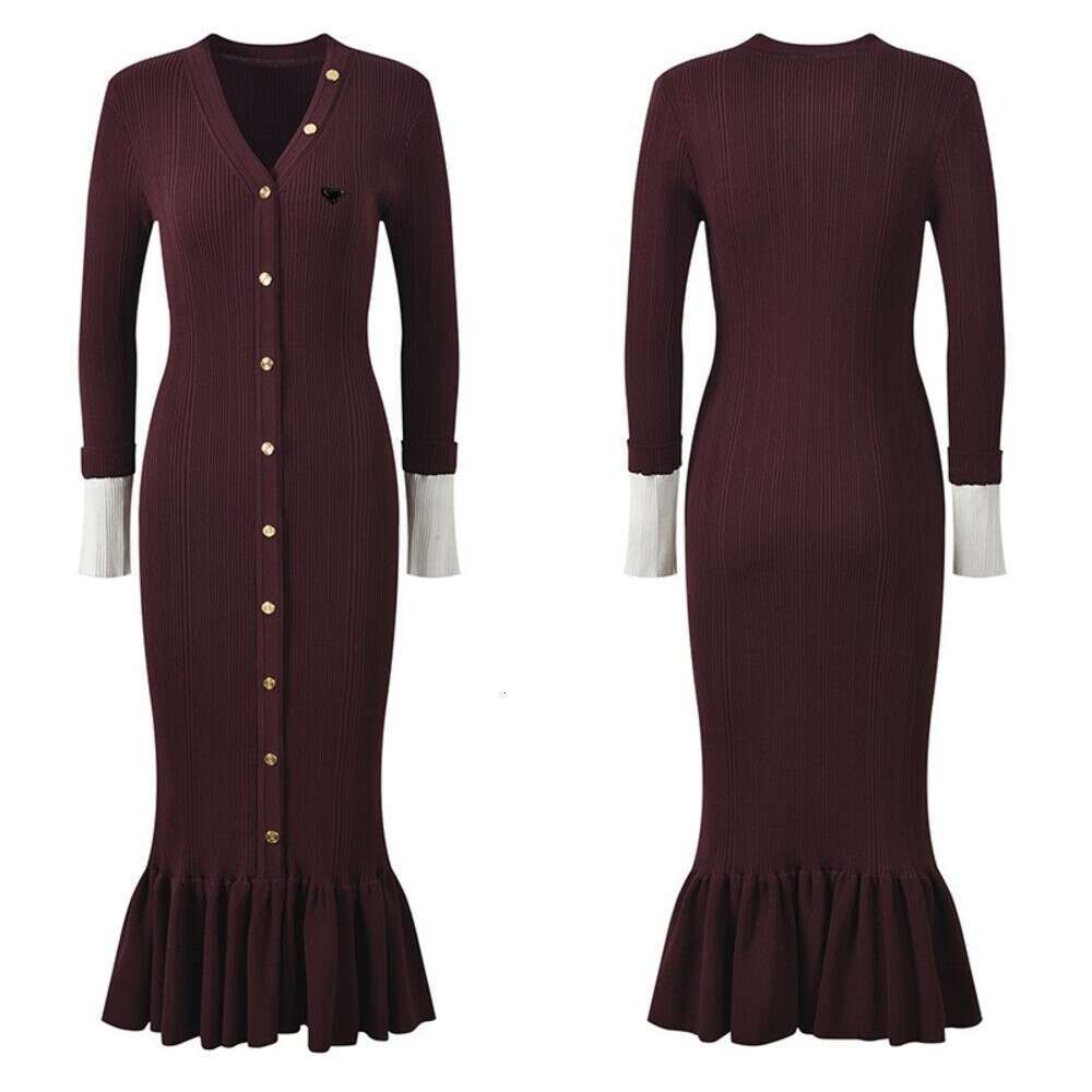 Sandro Dress 2026 New For Woman Designer Dress Woman Sleeveless Single-Breasted Knitted Maxi Dress Women Elegant O-Neck Bodycon Long Spring Dress For Woman 1F0
