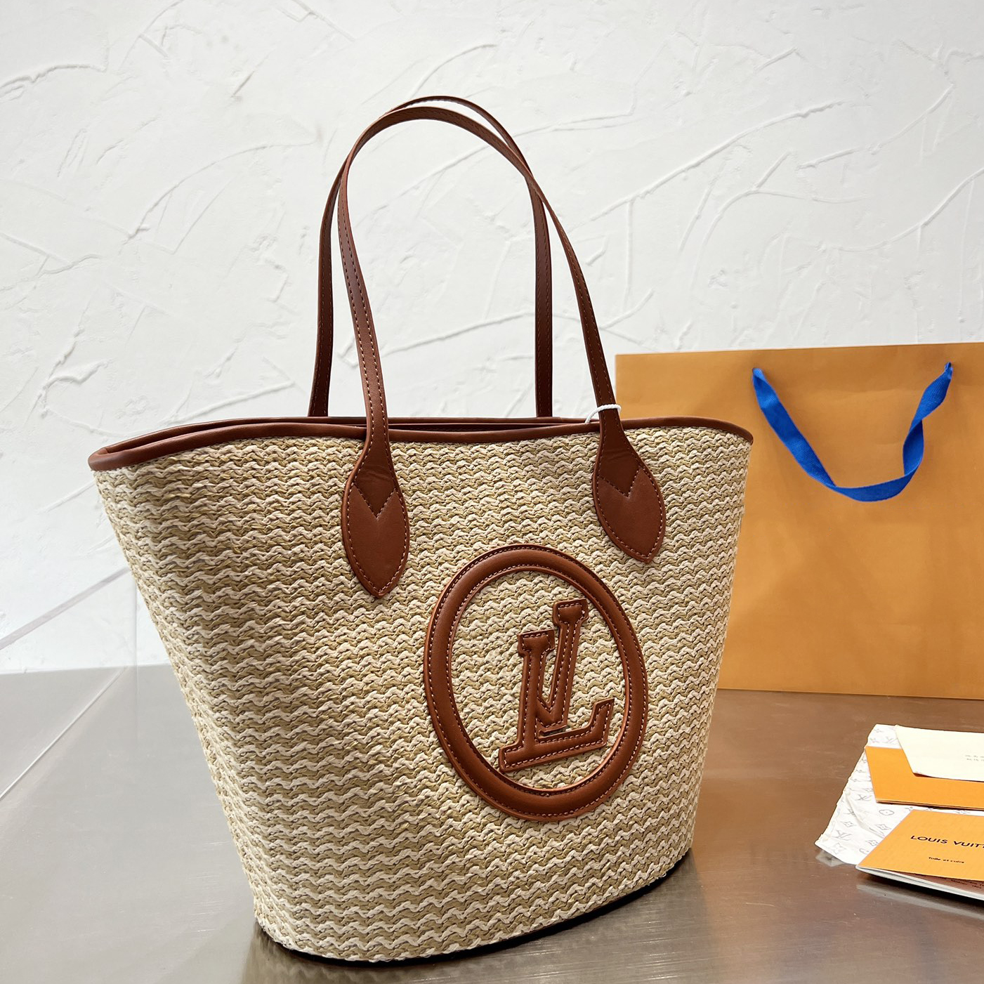 louis vuittontote bag Luxury Beach Bags Designer Bags Tote Bags Shoulder Bag Luxury Handbags High-Quality Women's Woven Bags Large-Capacity Summer Shopping Bags