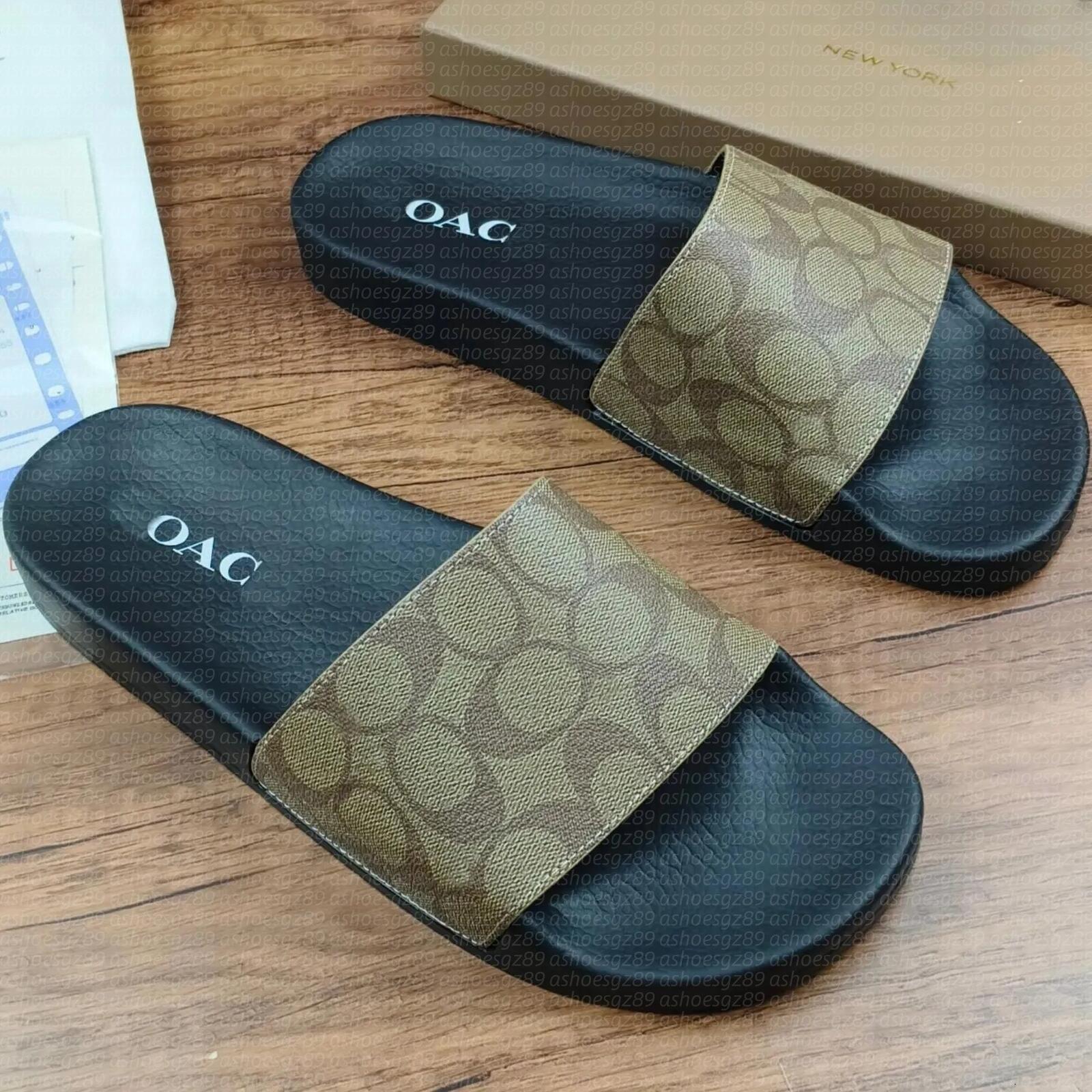 Womens Man Luxury sandal cherry slide Designer slipper sacoche Horse canvas Sandale Summer Flat Shoes New york Outdoor sandalen Sac Beach Leather Pool Mule sliders