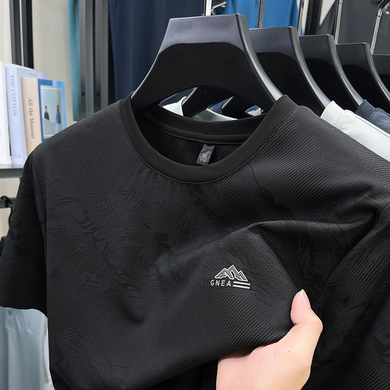 2026 New Short-sleeve T-shirt Designer Hoodie Designer T-shirt For Men Summer Ice Silk Cool Feeling Loose Fit Round Neck Casual Polo Tee Men's To