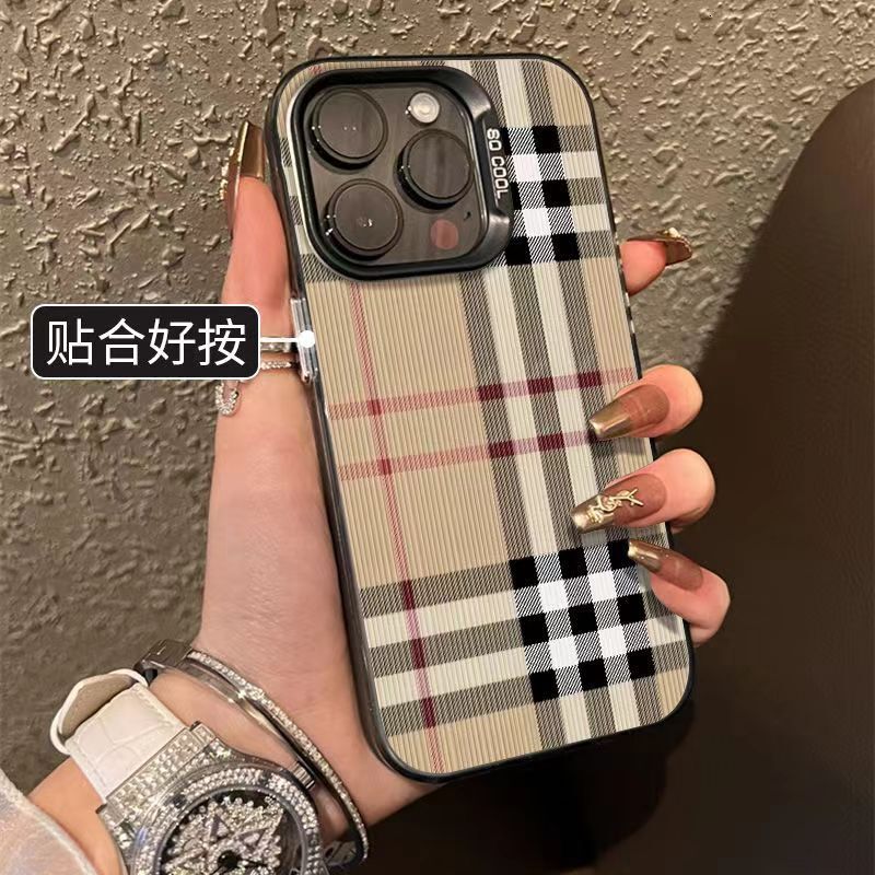Suitable for iPhone 15 Pro Max Apple Phone Case 14/13/12/11 Simple 16 Grid Pattern 8/XS/XR 17