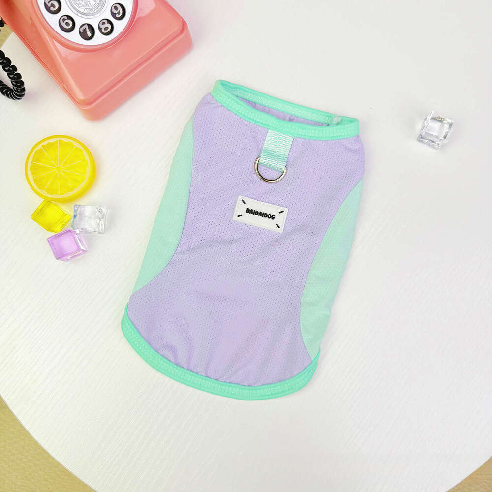Famous brand Pet Clothing Summer Thin Breathable and Dog Clothes Cat Ice Silk Mesh Cooling Sun Protection Wholesale pupakaIK