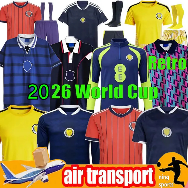 2026 World Cup scotland football shirt ROBERTSON ADAMS Soccer Jerseys DYKES McTominay McGREGOR SHANKLAND MCGREGOR Home away goalkeeper men kids kits set1