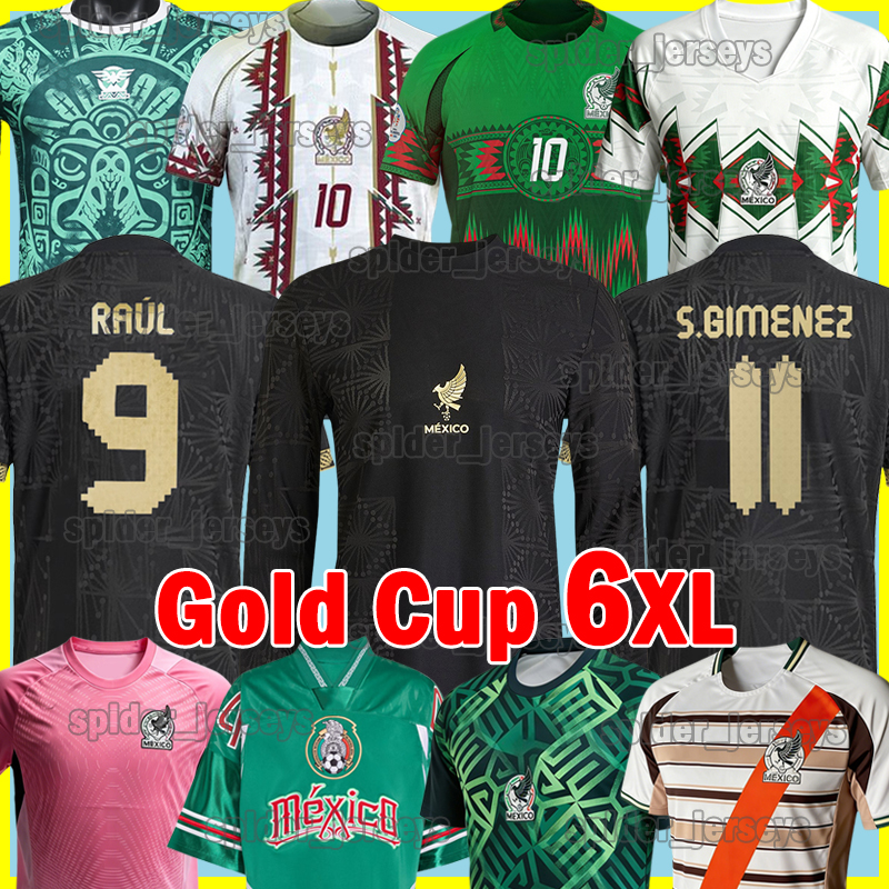 6XL 2026 Mexico Gold Cup Soccer Jerseys G.BERTERAME A.VEGA S.GIMENEZ Long Sleeves Football Shirts 26 27 J.GALLARDO RAUL Special Player Version Goalkeeper Men Uniforms