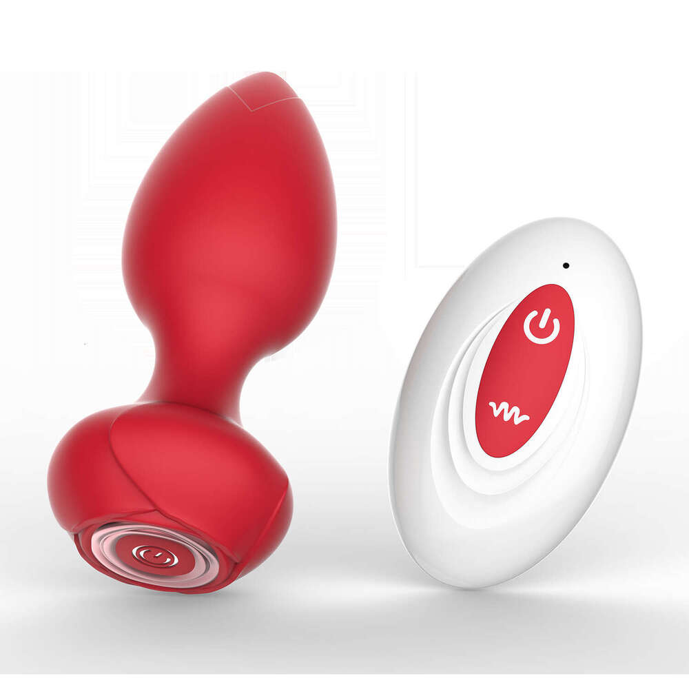 10-frequency remote control vibrator, anal plug, rose, backyard stimulation, masturbation device for men and women, sex products