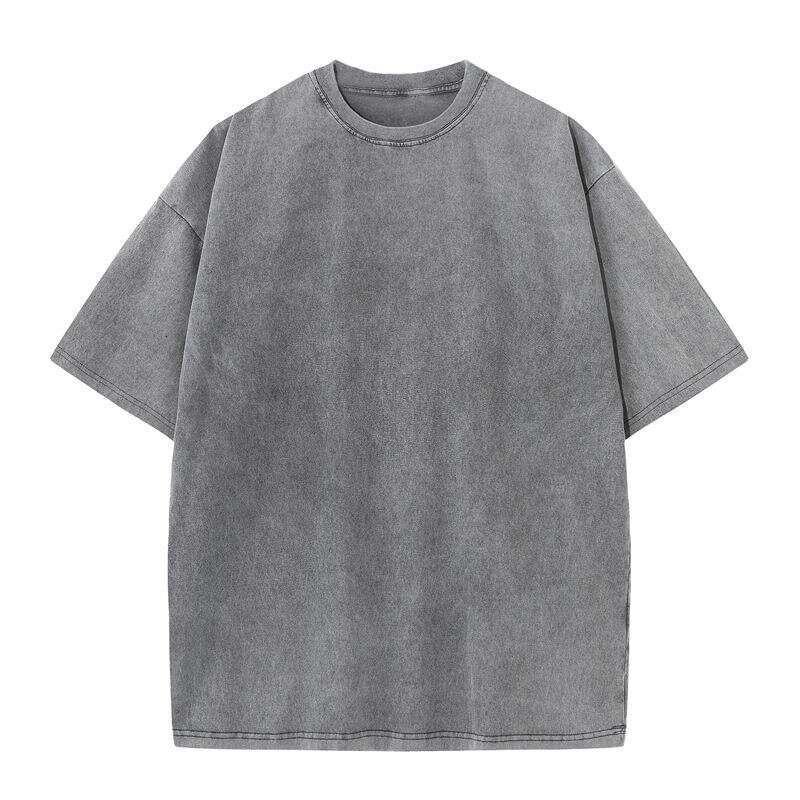 300g Heavy Weight Pure Cotton Washed Vintage T-shirt, Ship According To The Agreed Style 95f3
