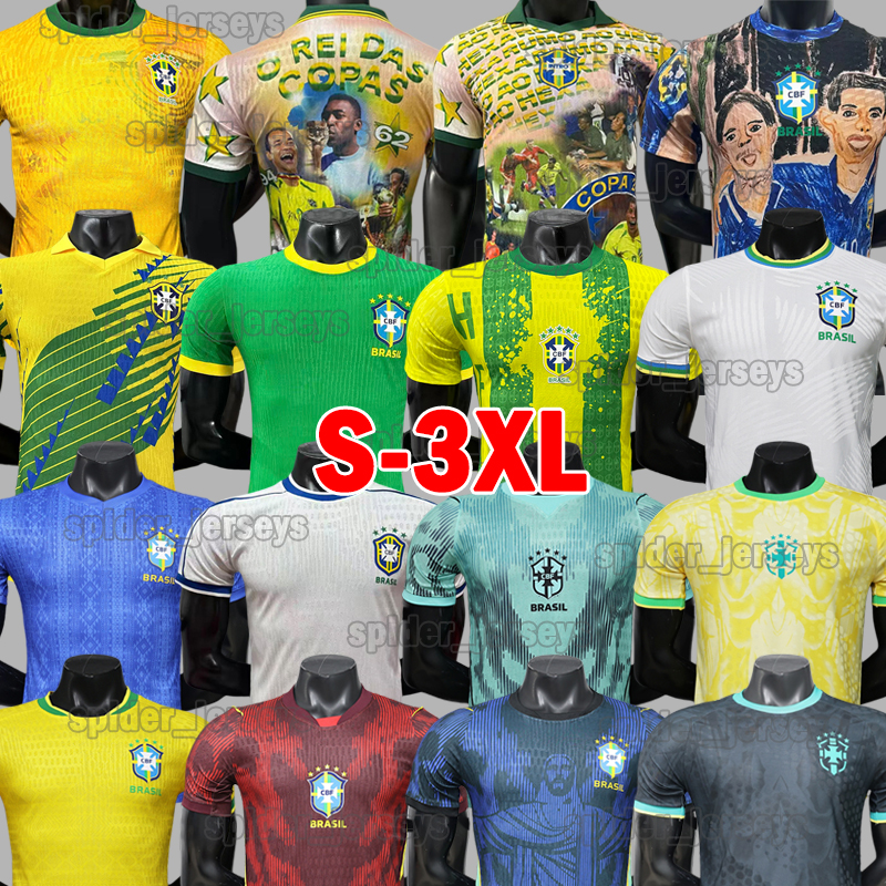 3XL 2026 2027 Brazil Soccer Jerseys NEYMAR JR. L.HENRIQUE MARTINELLI RAPHINHA CASEMIRO 26 27 Brasil Special Player Version VINI JR. THIAGO CUNHA DANILO Men Uniforms