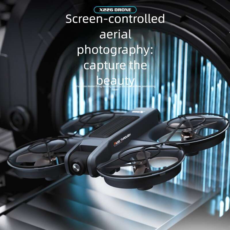 Brand X Large Screen Drone Brushless Long Endurance Electronically Controlled Dual Lens High Definition Image Transmission Fully Protected Remote Cont