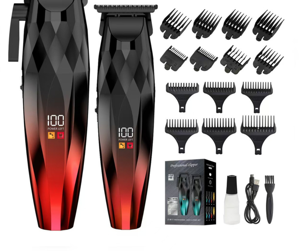 Hair Trimmer Professional Hair Trimmer 9000RPM Hair Clipper Adjustable Barber Haircut Machine Electric Trimmer for Men V-906 250303