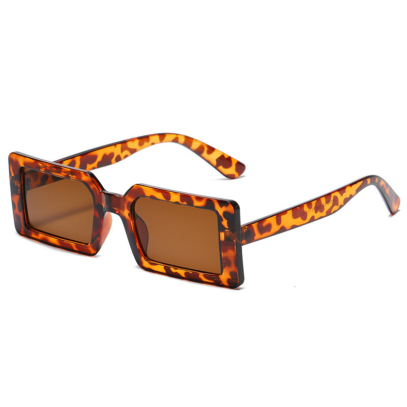 Retro Square Sunglasses for Men and Women, European and American Trend Transparent Color Street Style Sunglasses, Cross-Border Model Sunglasses