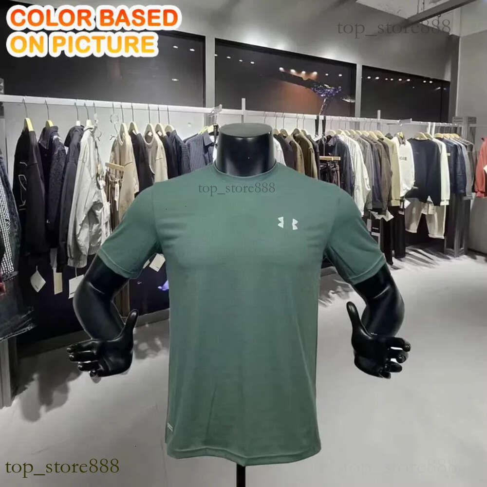 Under Armore Shirts Summer Tracksuits Running Pantalon Run Miller Sports Shirt Designer Short Sleeve For Men Designer Tech Shirt Short Armour Breathable Shorts 8A3