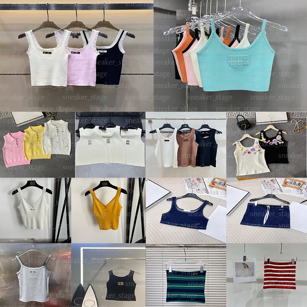 Designer Womens Tank Top Croptop Embroidery Luxury Letter Printed Summer Fashion Slim Sleeveless Camis Pullover Elastic Sports Knitted Tank tops