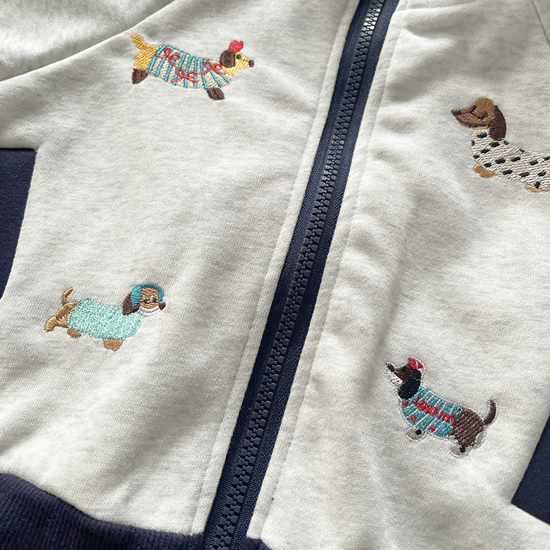Boys Clothing Set New Spring Autumn Children's baby 2pcs Outfit Set Boys Girls Sporty Korean Style Cartoon Zipper Two Piece Clothing For Middle A - view 5