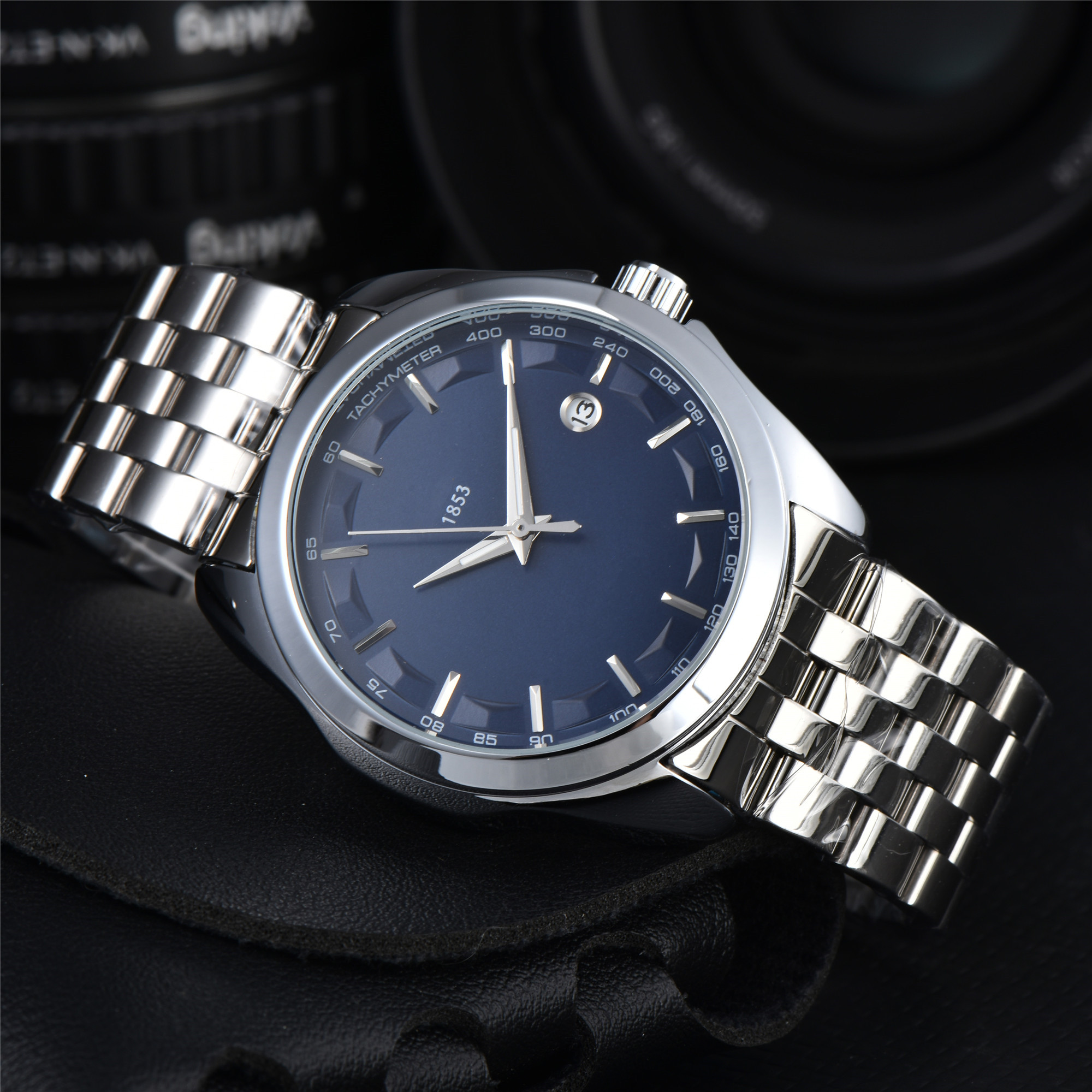 new Swiss Cote series classic mechanical men's watch 42mm Steel strap