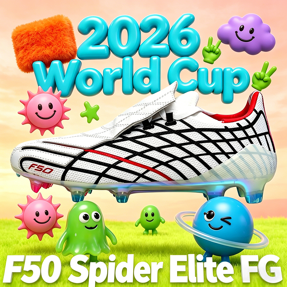2026 World Cup Soccer Cleats F50 Mens Football Boots Spider Elite FG Outdoor lawn Lace-up Track Spikes Red Black Blue Men Women Football Cleats Soccer Shoes Size 36-45