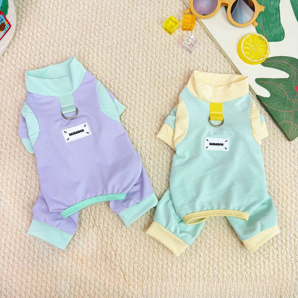 Famous brand Pet Clothing Spring Summer Thin Cute Breathable Sun Protection Comfortable Cat Dog Clothes Ice Silk Mesh pupakaIK