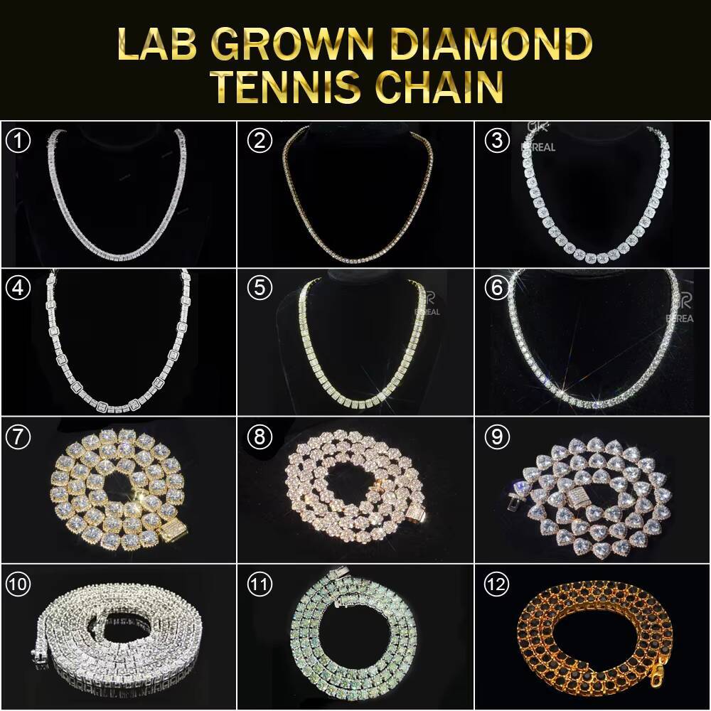 Fine Lab Grown Diamond Real 10K 14K Tennis Bracelet Iced Out Solid Gold Vvs Moissanite Tennis Bracelet Link Chain Men Women