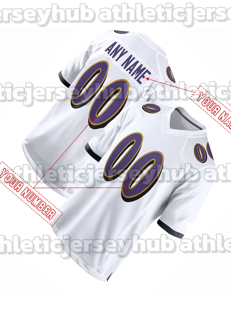 8 Lamar Jackson 2026 Football Jerseys Trey Hendrickson Zay Flowers Derrick Henry Malaki Starks Andrews Hamilton Roquan Smith Wiggins Green Lewis custo