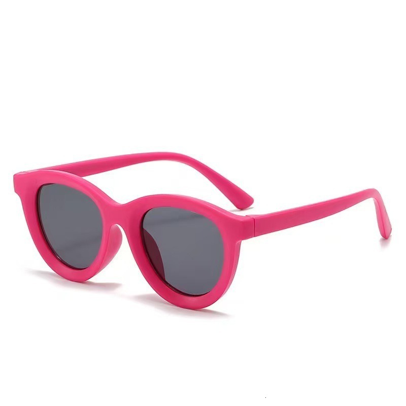 Dopamine Candy Color Series Frosted Children's Sunglasses Wholesale Fashion Retro Versatile Sunshade Kids Sun Protection Baby