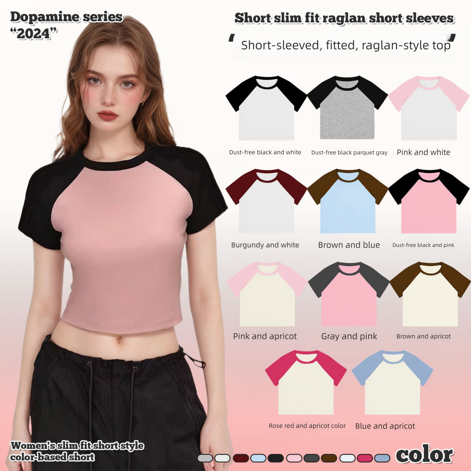 2026 Summer New Cross Border American Off Shoulder Women's Top Short Sleeve T-shirt Women's Designer Sexy Tight Girl Slim Fit Shoulder Short