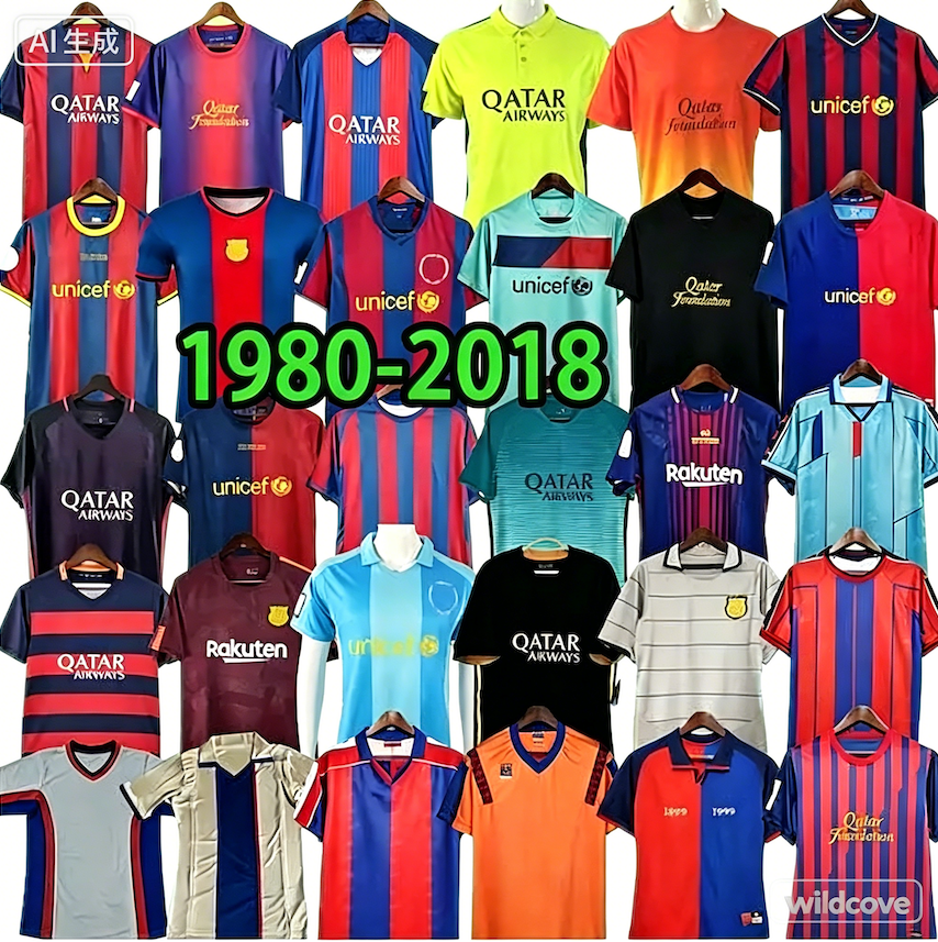 2005 206 2010 2011 Retro barcelona Soccer Jersey 96 97 98 99 00 05 06 07 08 09 10 11 14 15 MessiS Neymar jr SUAREZ Ronaldinho RONALDO Ainiesta Xavi Rivaldo Football Shirts
