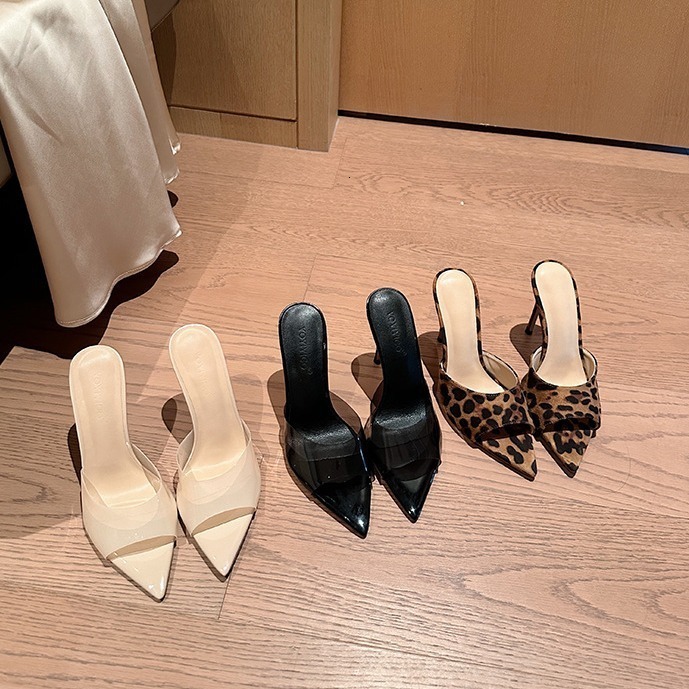 Ladies Summer Fashionable High-heeled Open Toed Sandals Square Toe Party Sexy 34-43Large Womens Shoes 260407