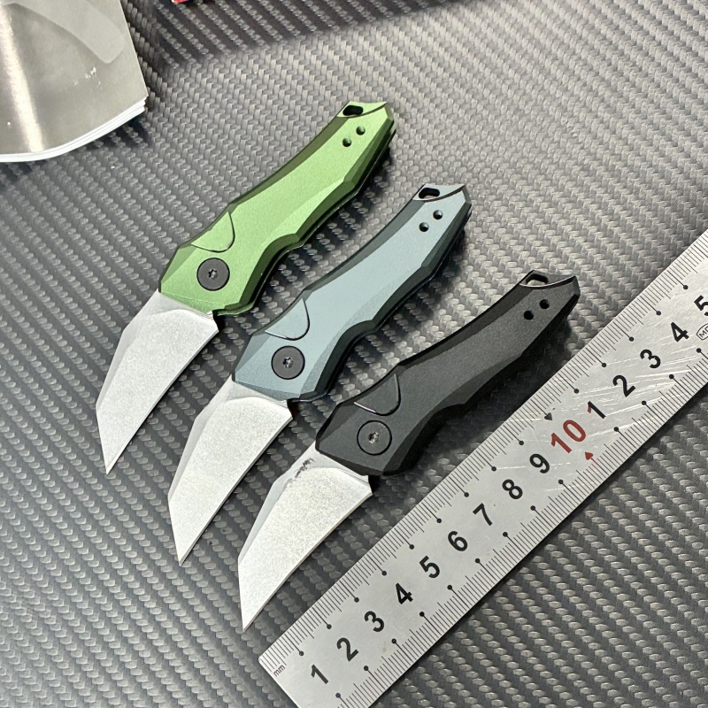KS 7350 Outdoor Folding Knife 8Cr13MoV Steel Blade Aluminum Handle Camping Survival knives Fishing Everyday Carry Cutting Tool