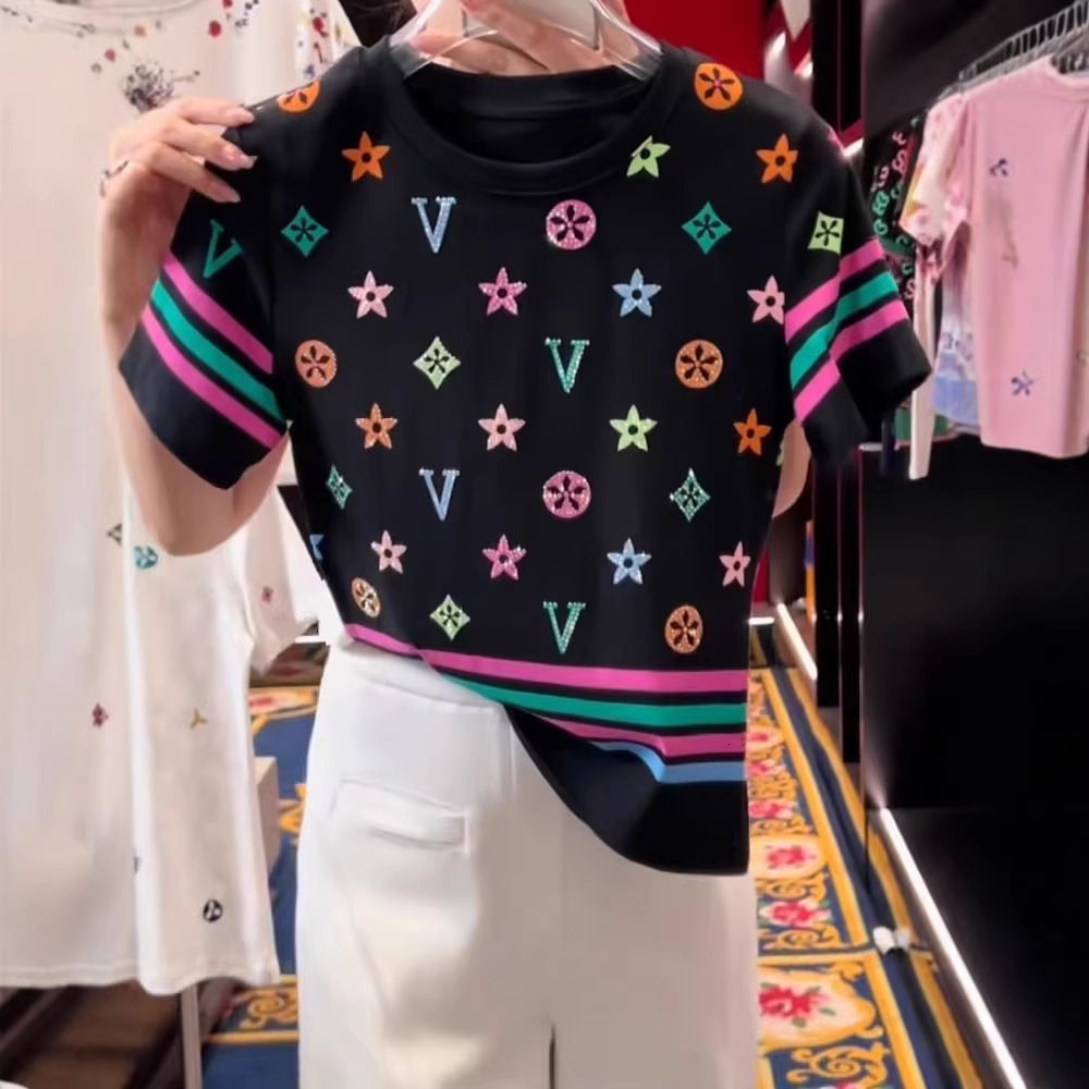 2026 Spring/summer New Vacation Style Letter Printed Short Sleeve Women's T-shirt Fashionable Multi Functional Casual Slimming Women's Top - view 5