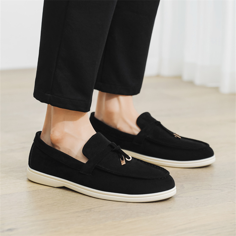 Free shipping hot 2026 luxury Minimalist Suede Loafers | Timeless Casual Luxury Footwear