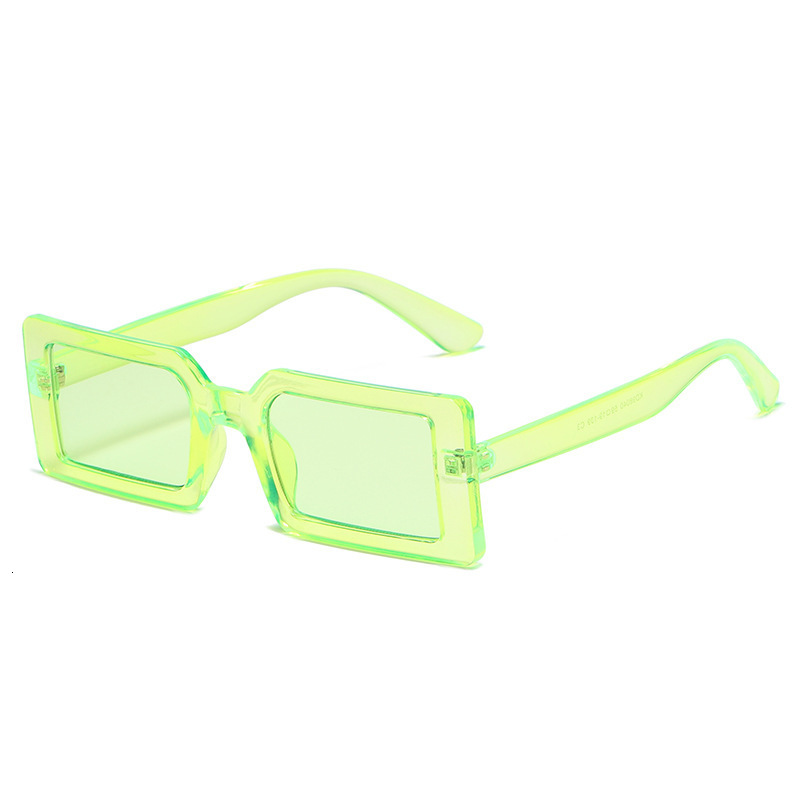 Retro Square Sunglasses for Men and Women, European and American Trend Transparent Color Street Style Sunglasses, Cross-Border Model Sunglasses